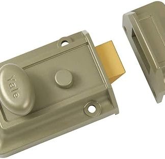 Yale P-77KC-ENB-60 - Traditional Nightlatch Case Only- 60mm - Electro Nickel Brass Finish - Standard Security