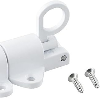 Aluminium Alloy Door Latch, Sprung Attic Loft Ceiling Hatch Lock Catch Tool, With Screws, For Home Room Gates Security Spring Loaded Pull Ring Bounce