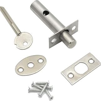 alloneslife Stainless Steel Invisible Mortise Door Lock Iron Pipe Well Lock Door Escape Aisle Lock Furniture Hardware