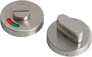 Stainless Steel WC Toilet Door Lock Handle Knob Indicator Privacy for Latch Bath
