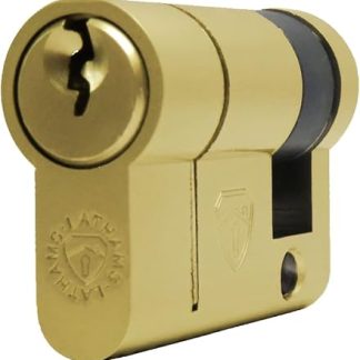 30/10 Euro Cylinder with 3 Keys Anti Snap / Bump / Pick / Drill Security Features - uPVC / Composite Door Lock - Brass Finish