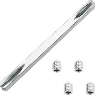Square Spindle 8mm x 150mm Carbon Steel for Door Handles, Replacement Spindle for Interior Door Locks with M6 Screws