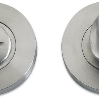 Zoo Hardware Privacy Lock Thumb Turn and Release in Stainless Steel - Satin Stainless Steel