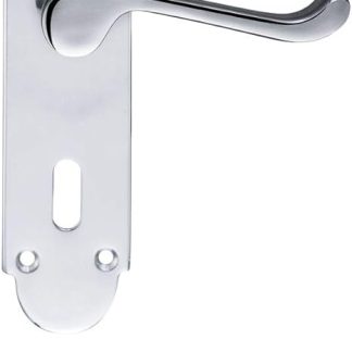 Fulton & Bray Oxford Lever Lock Furniture 170 x 42mm Polished Chrome From The Door Handle Store