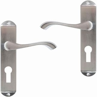 175mm Europa Nickel Door Euro Level Lock Handle