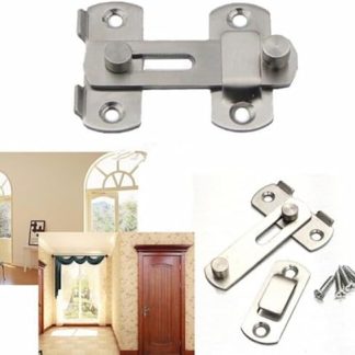 Stainless Steel Sliding Lock Buckle for Pet Cage and Security Doors Safety Hardware