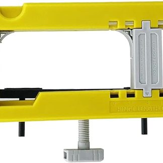 Adjustable Door Hinge Jig with Silicone Non Slip Pads Plastic Door Router Template Range 3in to 5in Length for Door Lock Installation