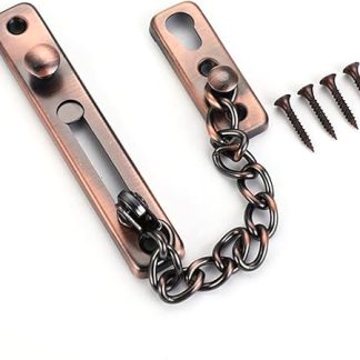 Anti-Theft Door Lock Bolt Chain Safety Safety Home Lock Buckle Protection Lock Door (Color : Silver)