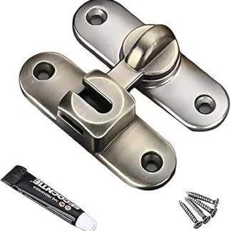 Toolzia Flip Barn Door Lock, 90 Degree Locks for Barn Security Door Latch with Screws Small Gate Latches Hardware for Barn, Garden, Bathroom, Cabinet, Window, Sliding Door (Bronze)