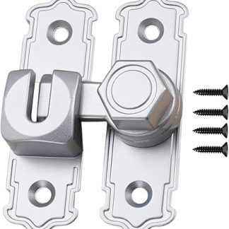 Barn Door Locks and Latches,Barn Door Lock | Security Hasp Rust-Proof Reinforcement Attachments Heavy-Duty for Pantry Pet Containment Closet Garage RV Entry Points Bathroom