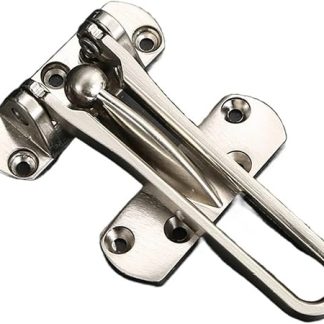 DEYIN 1/2PCS Anti-Theft Buckle Door Buckle Door Bolt Door Lock Buckle Hasp Door Anti-Lock Buckle Household Thickening Mute Anti-Rust(Silver 1PC)