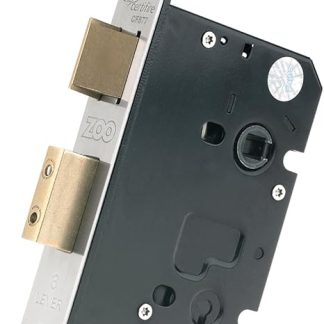Zoo Hardware 3 Lever Mortice Sash Lock 64mm PVD Brass Forend and Strike From The Door Handle Store