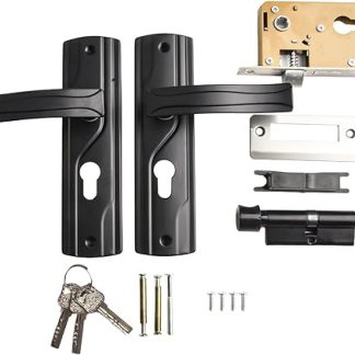 Silent Bearing Door Handle Lock Set With Keys, Manganese Steel Big Knob Door Lock, Bedroom Privacy Lock, Door Hardware Set, for Bedroom, Living Room