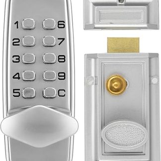 Mechanical Lock Safe Coded Door Digital Keypad Outdoor Gate Combination External Keyless Code for Locks Wooden Gates with Doors Pad Outside Back Double Front Entry Rim