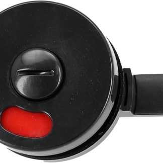 RichVibe Bathroom Door Lock Indicator Bolt Round Head 53mm Privacy Vacant Engaged Sign for WC Restroom, 360-Degree Rotation, Black(1pc)