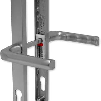 uPVC Door Handle Hoppe London 92PZ 240mm Sprung Double Glazing Pair Silver