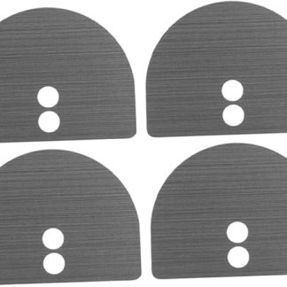 Veemoon 4pcs Fingerprint Lock Cover Plate Zinc Alloy Door Hole Cover for Security Lock Reinforcement