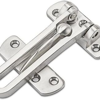 VASANA 1PCS Home Security Door Lock Stainless Steel Heavy Duty Swing Bar Lock Secondary Door Lock Security Clasp Reinforcement Lock for Home Hotel Office