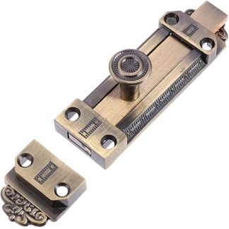 UKCOCO Window Bolt Latch Slide Bolt Latch Zinc Alloy Door Lock for Enhanced Security for Indoor Use Bathrooms Bedrooms and Storage Rooms