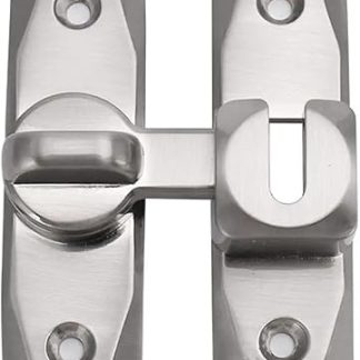 1PCS 90 Degree Sliding Door Locks Home Hardware Accessories(Silver)