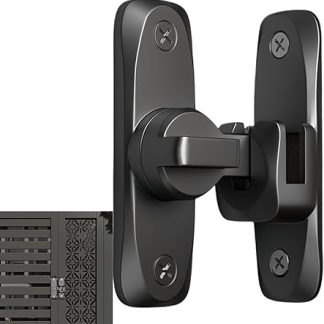 Pcingsia Heavy Duty Gate Latch,Flipping Gate Latch Lock Heavy Duty - Anti-Theft Hardware, 90°/180° Swing Door Latch for Gate Barn Garage Garden Fence Shed Window Cabinet