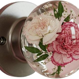 Door Handle Lock - Round Resin Modern Door Handles | Heavy-Duty Artistic Decor, Scratch-Resistant Decorative Bedroom Doorknobs for Studio Apartment Bathroom