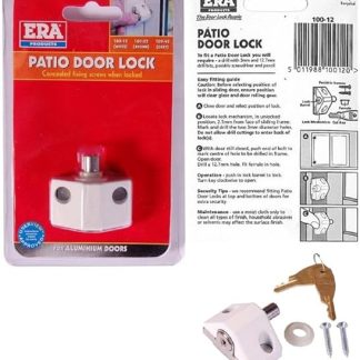 ERA Saracen Patio Door Lock in White