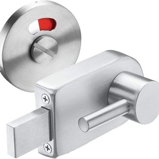 Disabled Toilet Door Lock with Disabled Indicator Bolt in Satin Stainless Steel