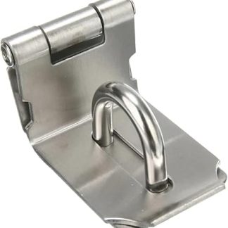 1 Set Stainless Steel Padlock Clasp Gate Hasp Staple Door 90 Degrees Latches Lock Shed Latch Household Burglar-Proof Hardware Furniture Hardware Accessories