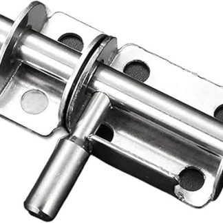 ANANGE Door Bolts Lock Gate Bolt 1Pcs Window Catch Lock Door Lock Buckle Heavy Duty Large Garden Gate Shed Sliding Door Tower Bolt Latch Catch Home Hardware(Silver A)