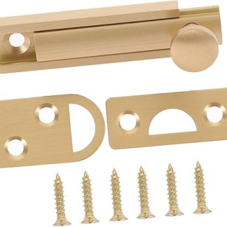 Veemoon Flush Bolt Door Lock Durable Door Bolt Secure and Reliable Latch with Stylish Design for Bedroom Kitchen Study Use