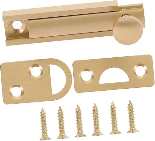 Veemoon Flush Bolt Door Lock Durable Door Bolt Secure and Reliable Latch with Stylish Design for Bedroom Kitchen Study Use