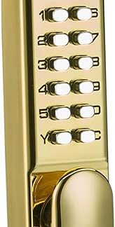 Generic Advanced Digital Door Lock with Handle for Home Security, Gold