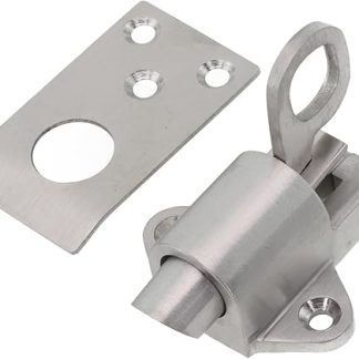 YUANGANG Stainless Steel Automatic Door Latch Stainless Steel Self Closing Door Latch Bounce Lock Attic Ceiling Hatch Latch Tool For Cabinet Patio Shed Door