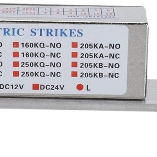 12V Electric Access Lock, Intelligent Cathode Access Control Security doorlock Narrow Type Electric Strike Door Lock for Office Buildings campuses