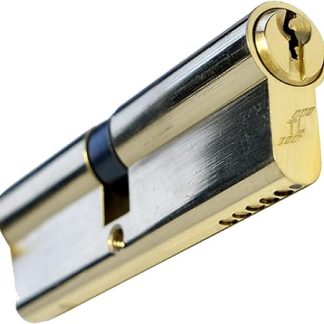 UAP Euro Cylinder Door Lock with 3 Keys - TL Budget Euro Lock Cylinder Security Door Barrel for Home & Business - Heavy-Duty Cylinder Suitable for All Doors (90mm 45/45) (Brass)