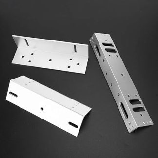 Z & L Bracket for Inward Door, Mounting Holder Stand Bracket for Inward Door 280kg/617.3lb, Electric Magnetic Door Lock Support for Wooden Doors, Metal Doors, Security Doors