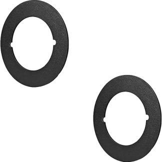 2PCS Door Lock Repair Plate, Thick Door Lock Reinforcement Plate, Door Lock Fixing Plate, Door Knob/Deadbolt Fixing Filler Cover Plate, Prevent Door Lock Loose or Wobbly Repair Backplate Round Version