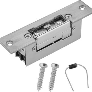 Adjustable Electric Strike Door Lock with Double Unlock Modes for Access Control | Stainless Steel, Suitable for Office, Wooden, and Fireproof Doors