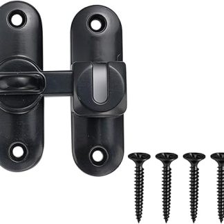 90/180 Degree Flip Barn Door Lock,Flip Sliding Barn Door Lock,Security Door Latch for Barn Door,Pet Door,Bathroom,Outdoor,Garage,Window,Sliding Door