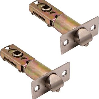 2Pcs ZONADAH Adjustable Deadlatch Lock Tongue Lock Core Keyless Entry Door Lock Replacement Latch Security Door Latch Smart Door Locks Accessories 60 or 70mm