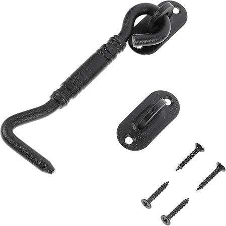 LIFKICH Stainless Steel Door Lock Hook for Sliding Barn Door Multipurpose Gate Latch Lock Easy to Install for Home Office