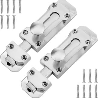 2pcs Zinc Alloy Retro Door Latch, Door Bolts for Internal Door, Stylish and Durable Bolt Lock for Bathroom, Bedroom Doors Cupboards & Storage Units, Ideal Internal Door Lock for Home Security and Priv