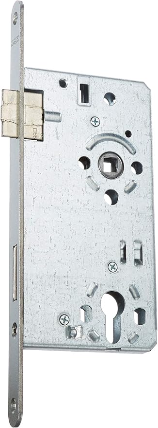 ABUS - Mortice Lock for Front Doors ESHT PZ R S 65 92 20-61734, Silver