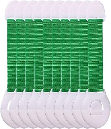 10pcs/lot Drawer Door Cabinet Cabinet Toilet Safety Lock Safety Care Plastic Lock with Protection(Green)