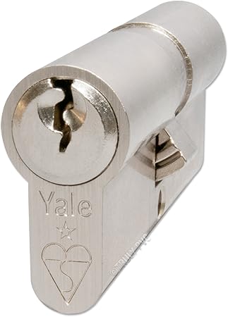 Yale KM4040-NP - KM Superior 1 Star Euro Cylinder Lock - 40/40 (90mm) / 40:10:40 - Nickel Finish - High Security