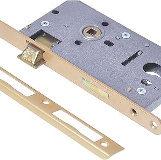 Aqbau Room Door Mortice Lock PZ Door Lock Backset 72/50 mm Left / Right (Left) Silver