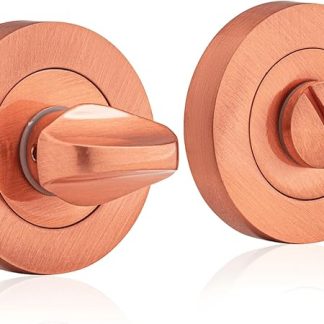 UAP Armasmart® Bathroom Turn & Release – Antibacterial Thumb Turn Lock, Anti-Tarnish Toilet Lock for Bathroom Doors, Bathroom Door Lock for Secure Privacy- Copper Finish