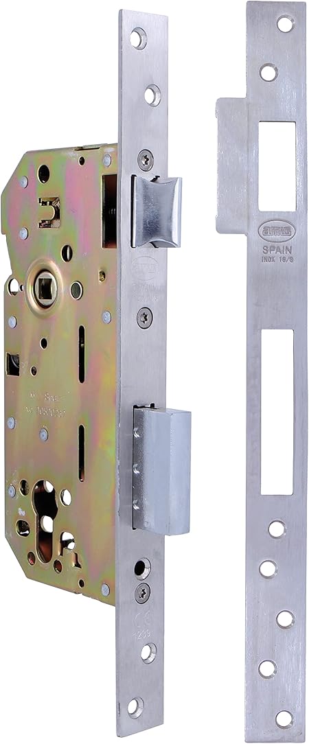 Amig Mod. 200 Base Door Lock, Silver Stainless Steel