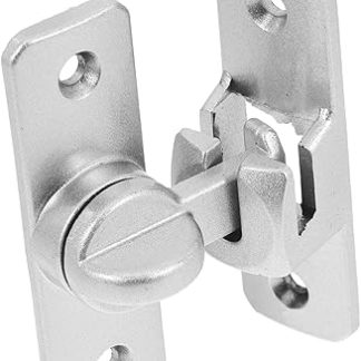 Mikikit Heavy Duty Door Latch Hardware Flip Door Lock for Wardrobe Cabinet Furniture Secure Gate Latch Easy Installation for